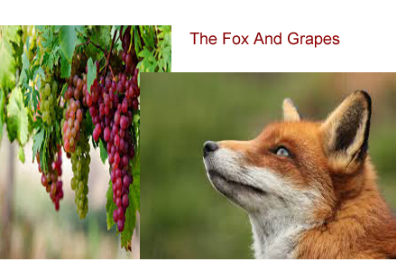 The Fox And Grapes Story For 10 Class