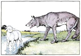 The little lamb and Wolf Short Story