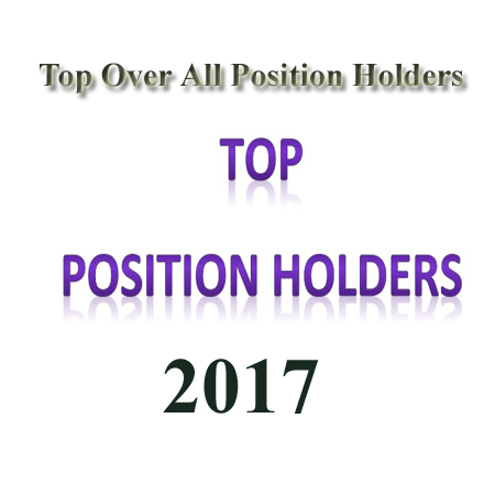 Top Over All Position In All Pakistan 2017