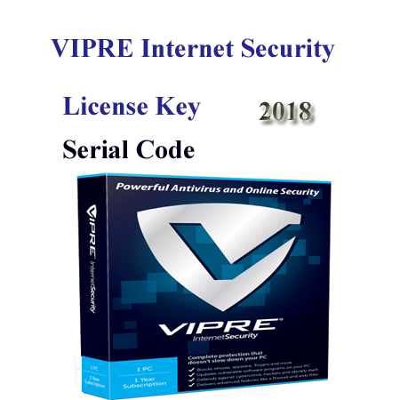 VIPRE Internet Security License Key + Serial Code 2018
