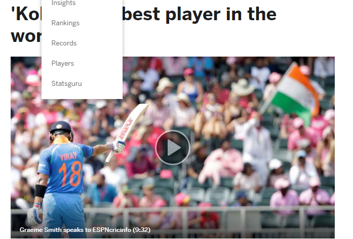 Is Kohli the best player in the world – Graeme Smith Said to ESPN