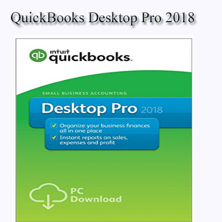 QuickBooks Desktop Pro 2018 Small Business Accounting Software [PC Download]