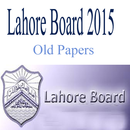 Chemistry Past Papers Lahore Board