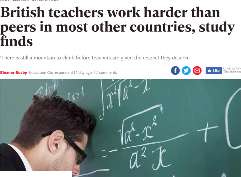 Is It True British teachers work harder than peers