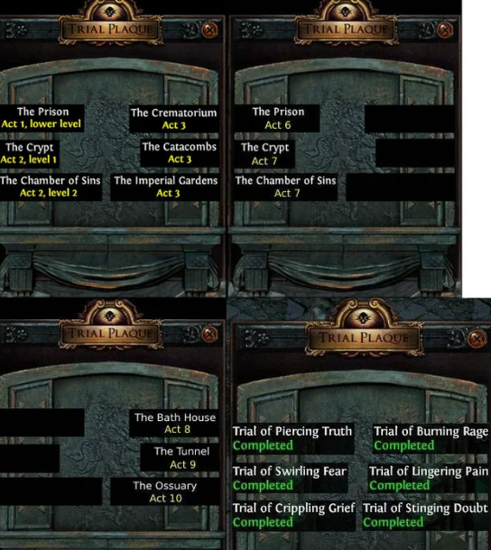 The Path of Exile Poe Trials: Tests for The Eternal Labyrinth – How to finish these
