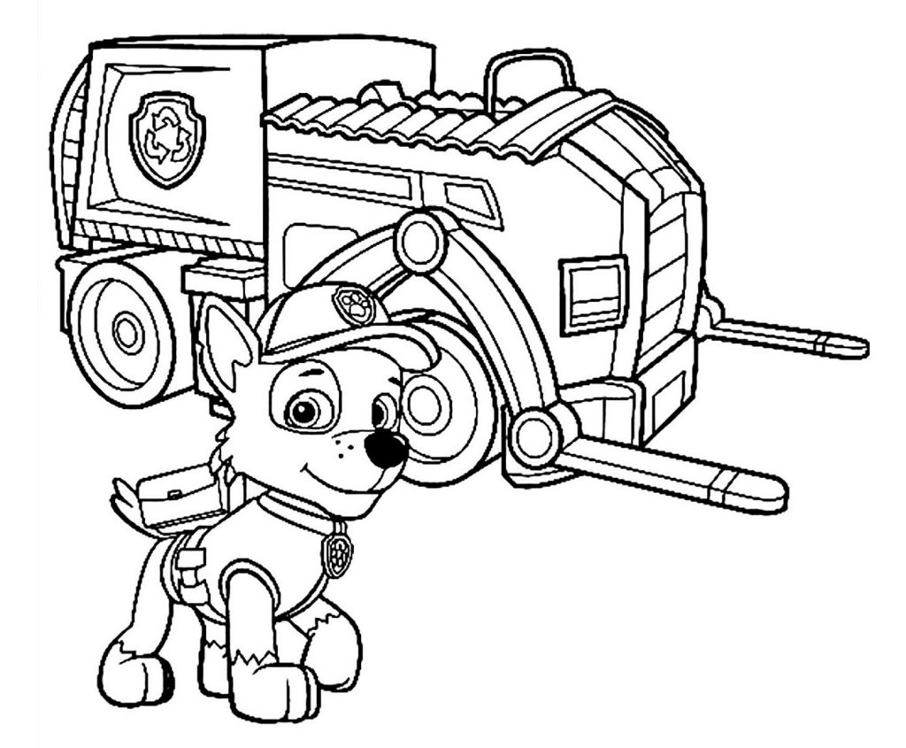 Coloring Pages Paw Patrol - ST Hint