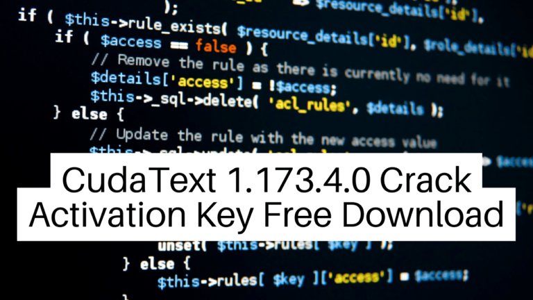 Cudatext 1.173.4.0 crack activation key [2023] free download