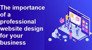 The importance of a professional website design for your business