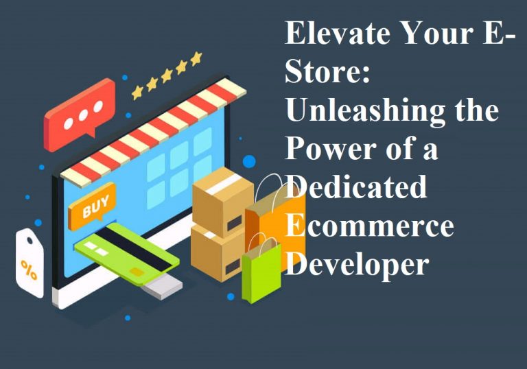 Elevate Your E-Store: Unleashing the Power of a Dedicated Ecommerce Developer