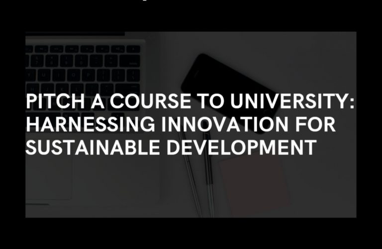 Pitch a Course to University: Harnessing Innovation for Sustainable Development