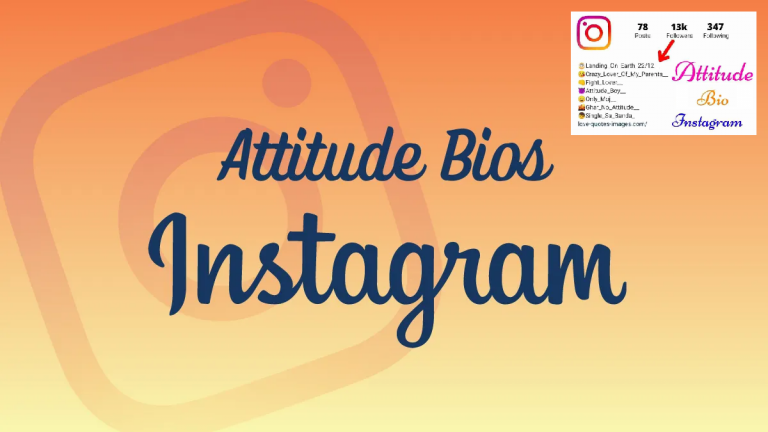 Attitude bio for instagram ‘ll Stay aware of that Should Reorder Immediately