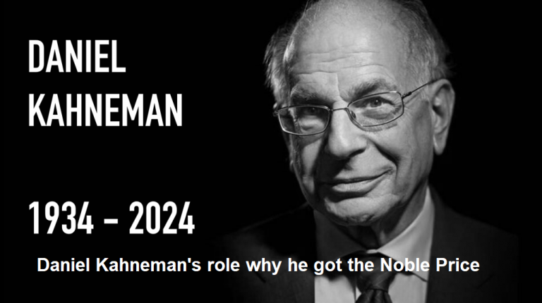 Daniel Kahneman’s role why he got the Noble Price