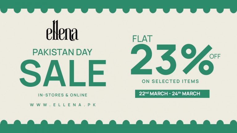 Celebrate the Festive Season with Ellena Spectacular Pakistan Day Sale