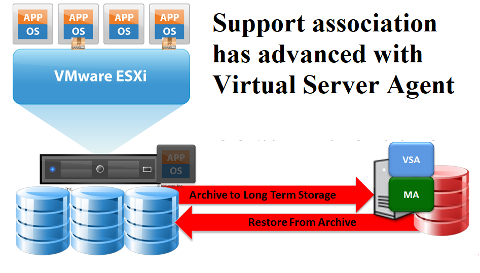 Support association has advanced with Virtual Server Agent