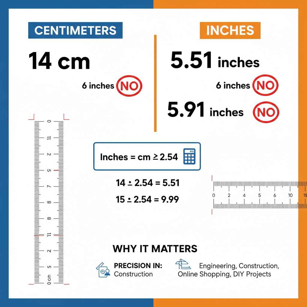 14cm in inches