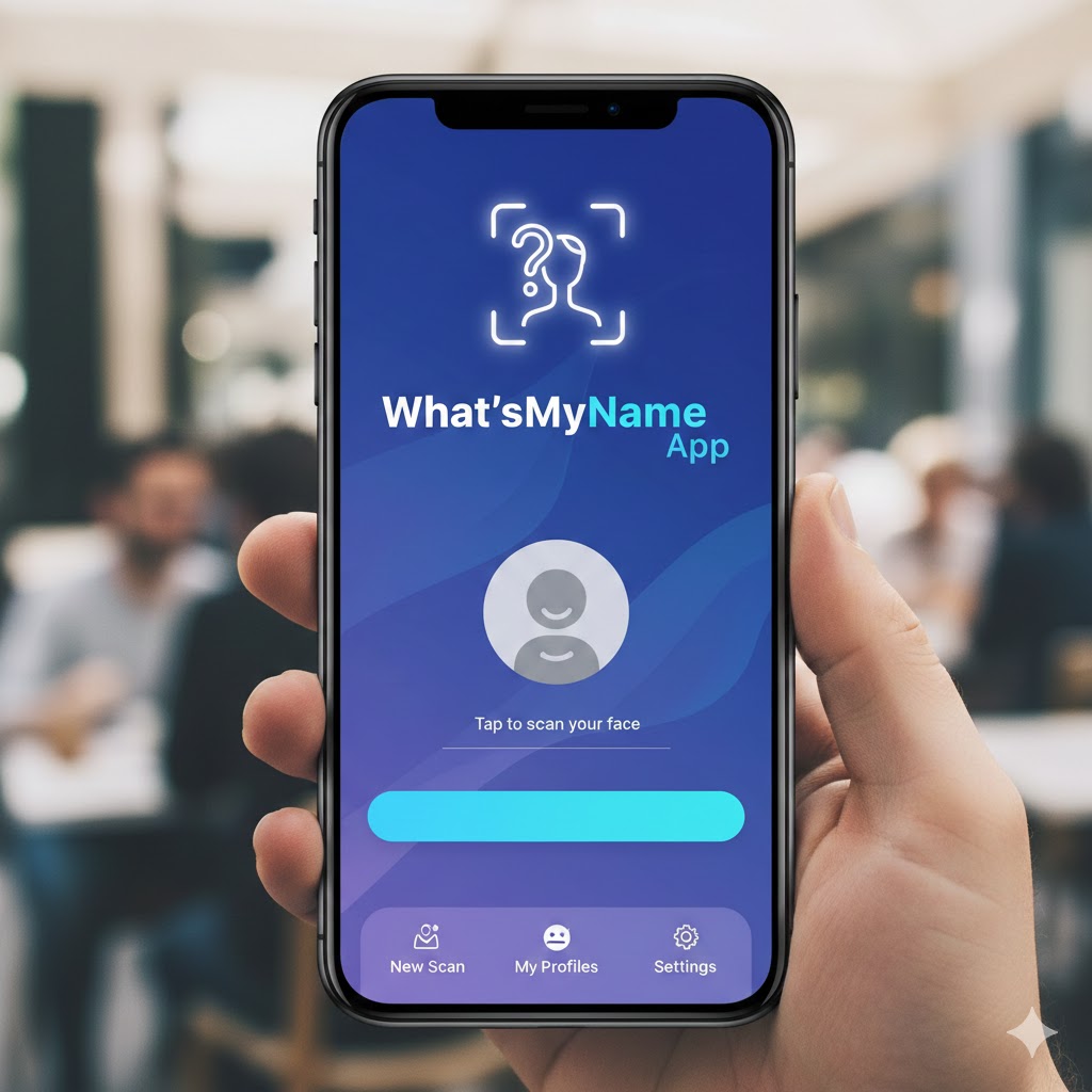 Screenshot of the What'sMyName app interface showing username search results across social platforms.