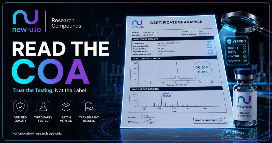 How to Read a Peptide Certificate of Analysis Before Trusting a Supplier