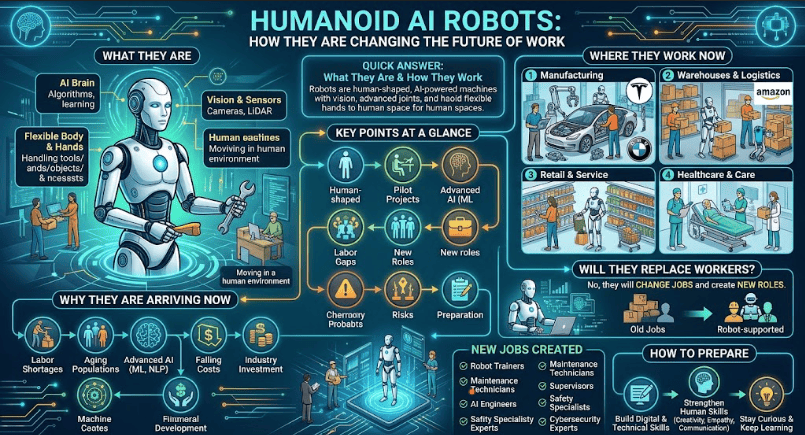Humanoid AI Robots: How They Are Changing the Future of Work