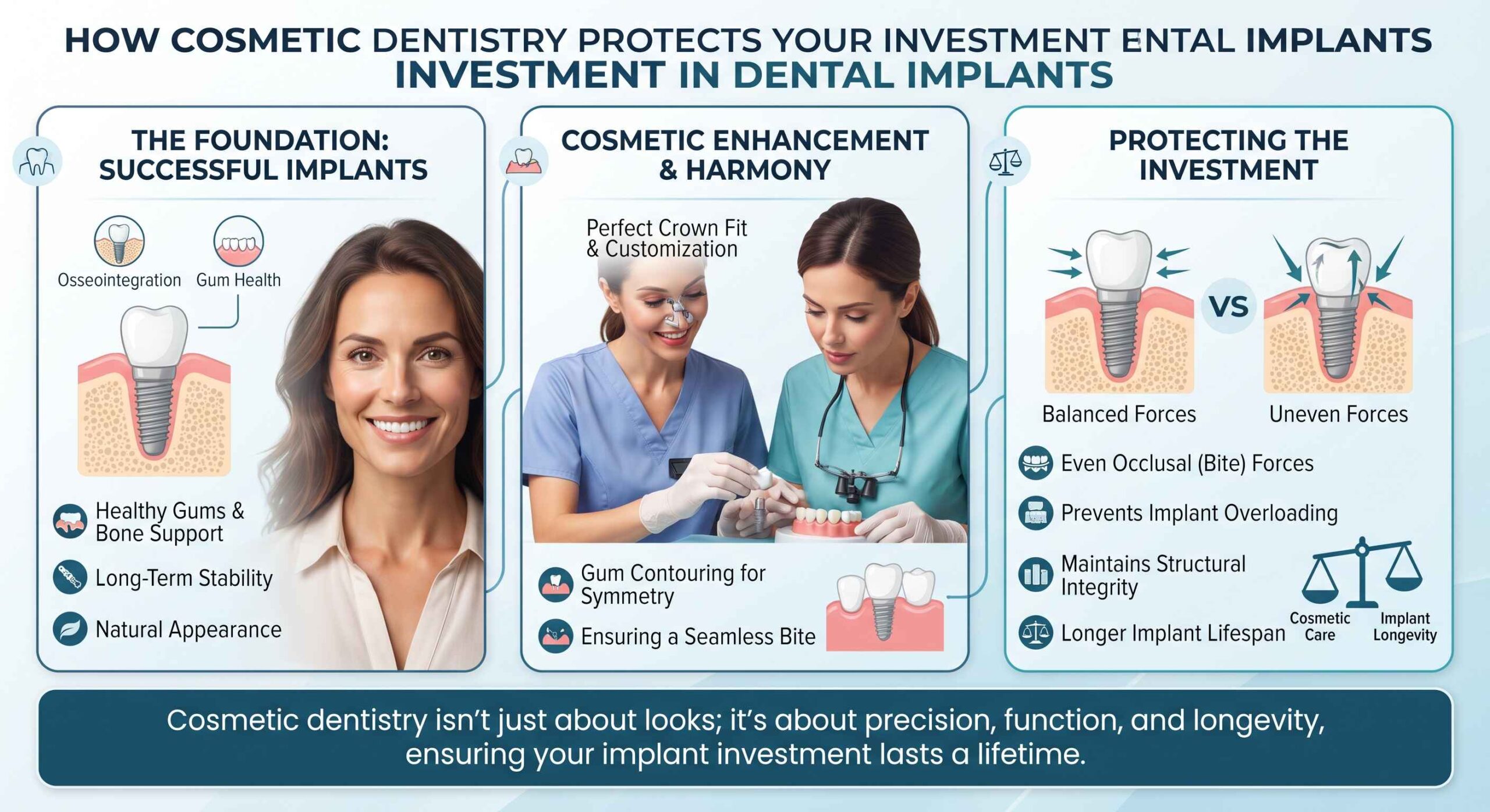 How Cosmetic Dentistry Protects Your Investment In Dental Implants