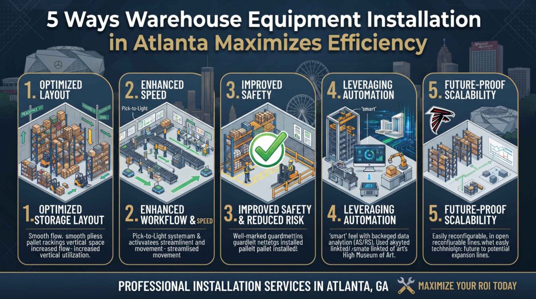 5 Ways Warehouse Equipment Installation in Atlanta Maximizes Efficiency