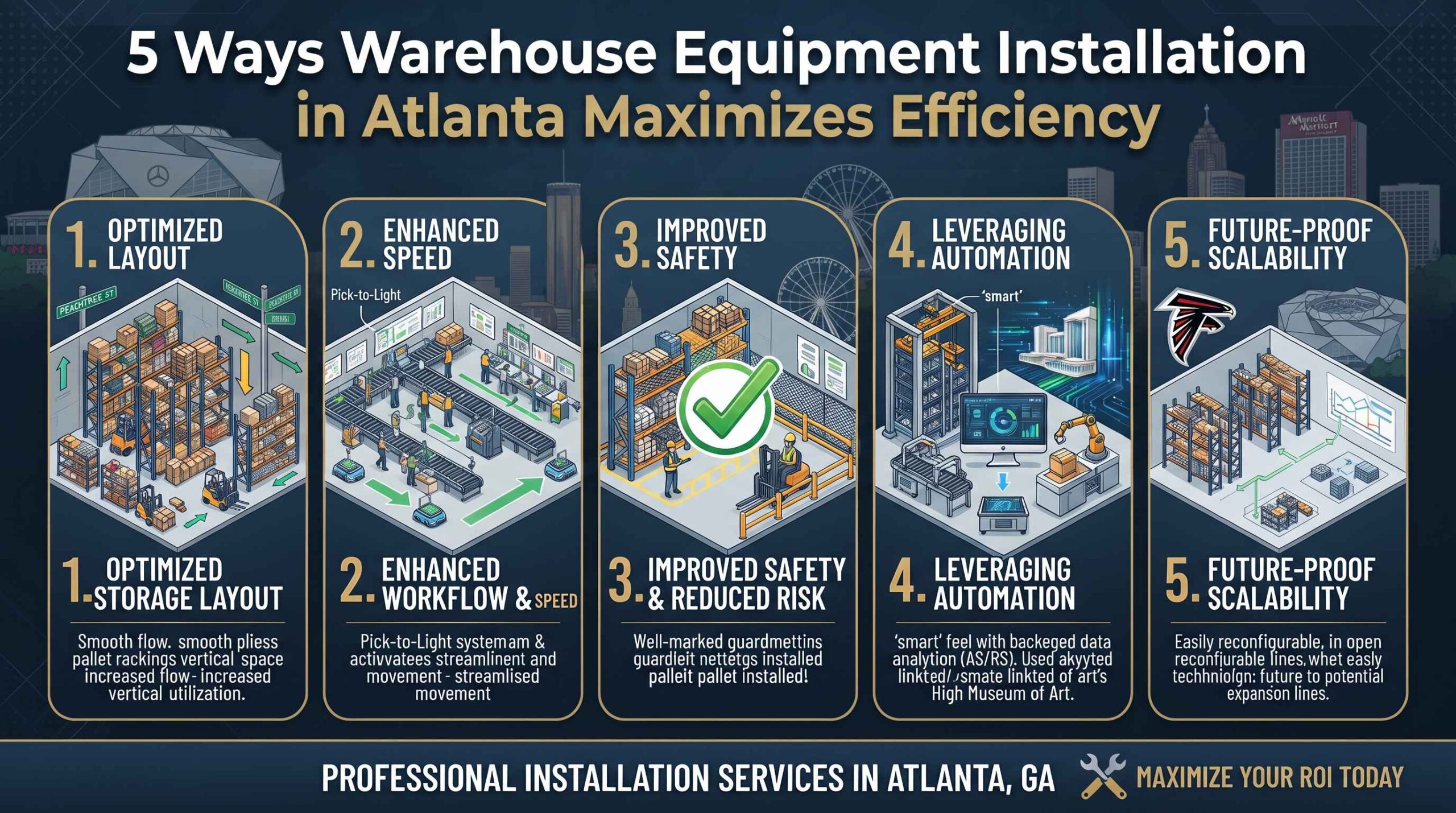 5 Ways Warehouse Equipment Installation in Atlanta Maximizes Efficiency