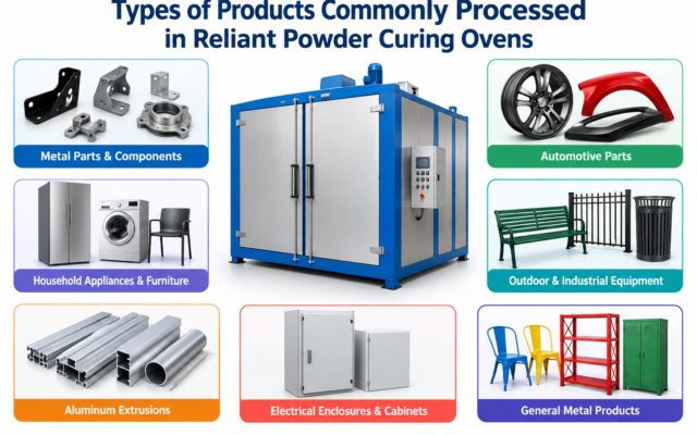 Types of Products Commonly Processed in Reliant Powder Curing Ovens