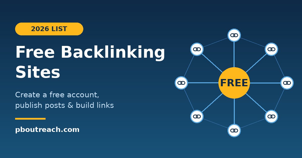 Free Backlinking Sites Where You Can Create an Account and Publish Posts