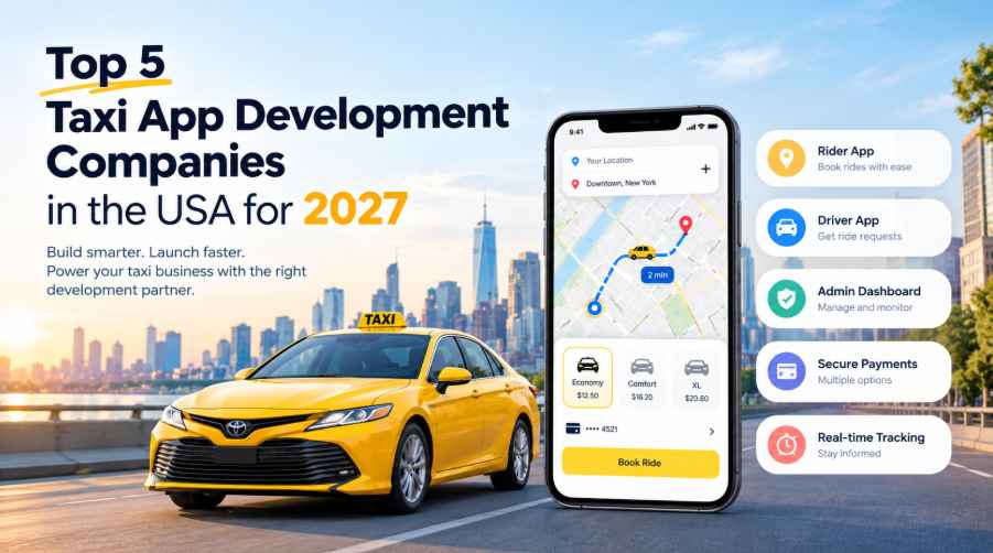 Top 5 Taxi App Development Companies in the USA for 2027