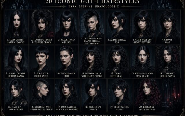 Goth Hairstyles: 20 Dark, Edgy Ideas for Every Hair Type